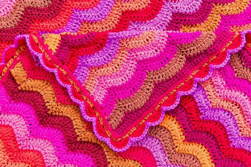 Fandango Blanket Crochet Pattern - Flamenco