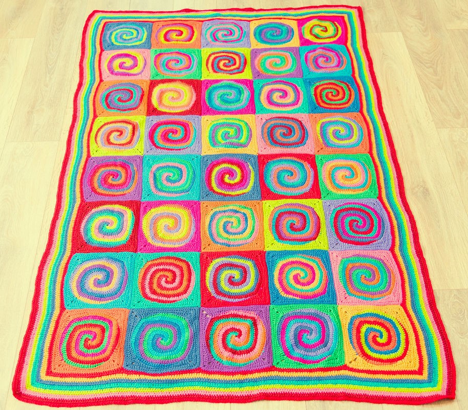 Resting Rainbows Blanket Crochet Pattern - Vivid