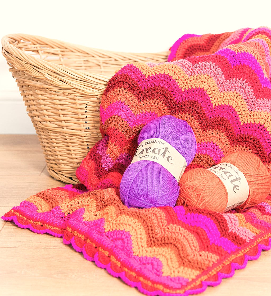 Fandango Blanket Crochet Pattern - Flamenco