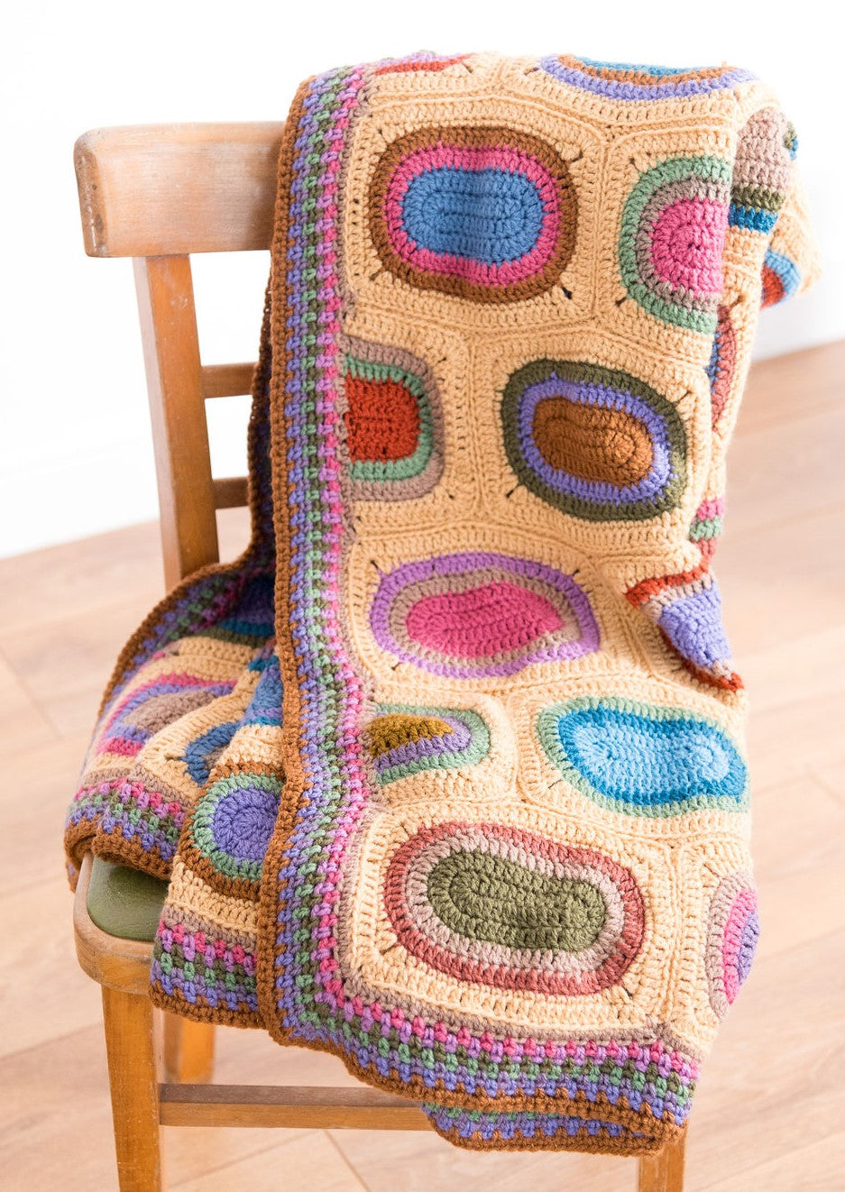 Chocolate Box Blanket Crochet Pattern - Caramel