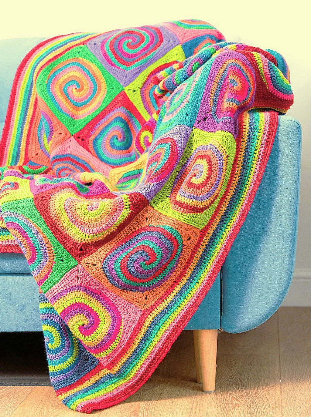 Resting Rainbows Blanket Crochet Pattern - Vivid