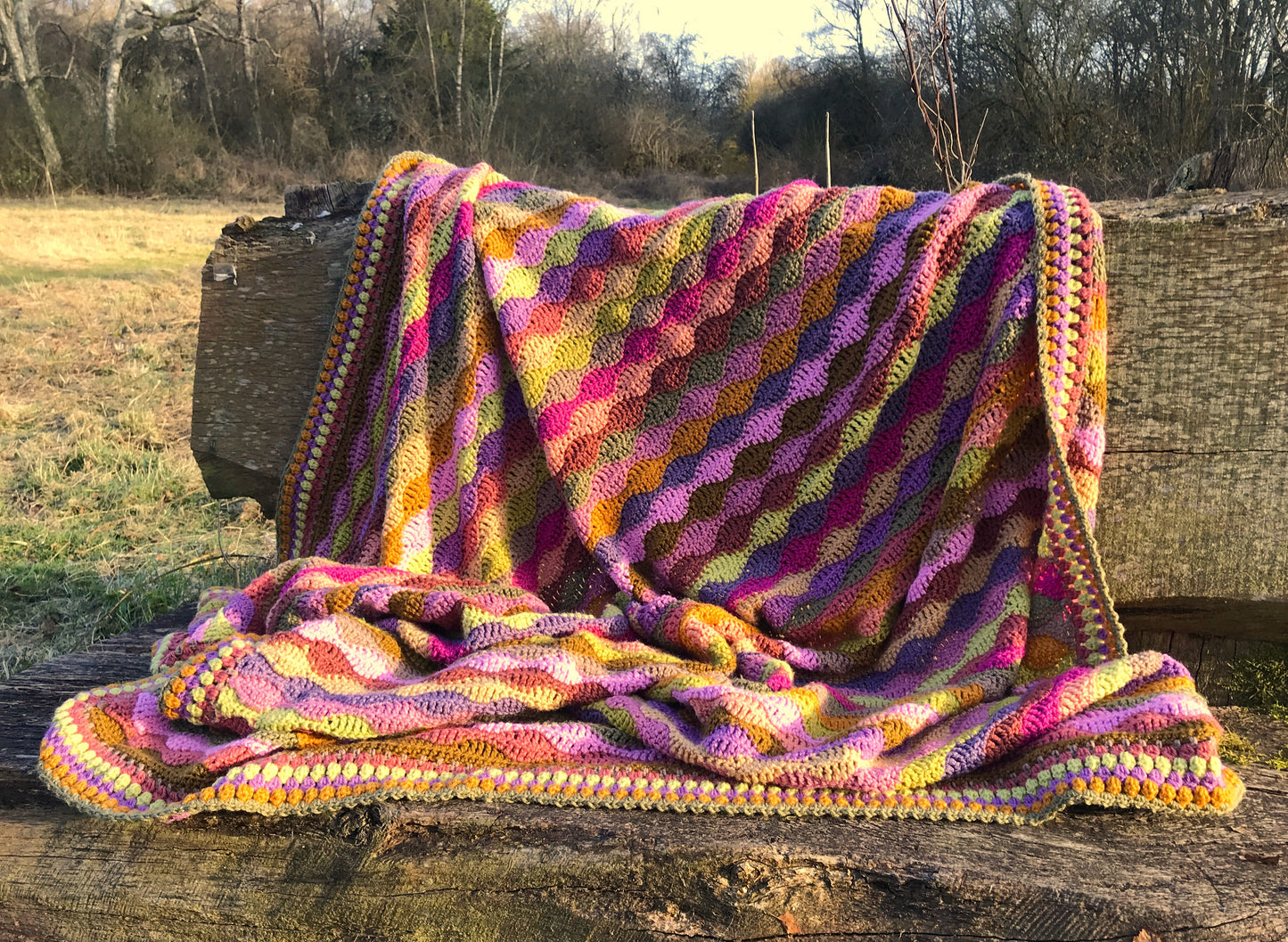 Bubble Blanket Crochet Pattern - Bubble Tea