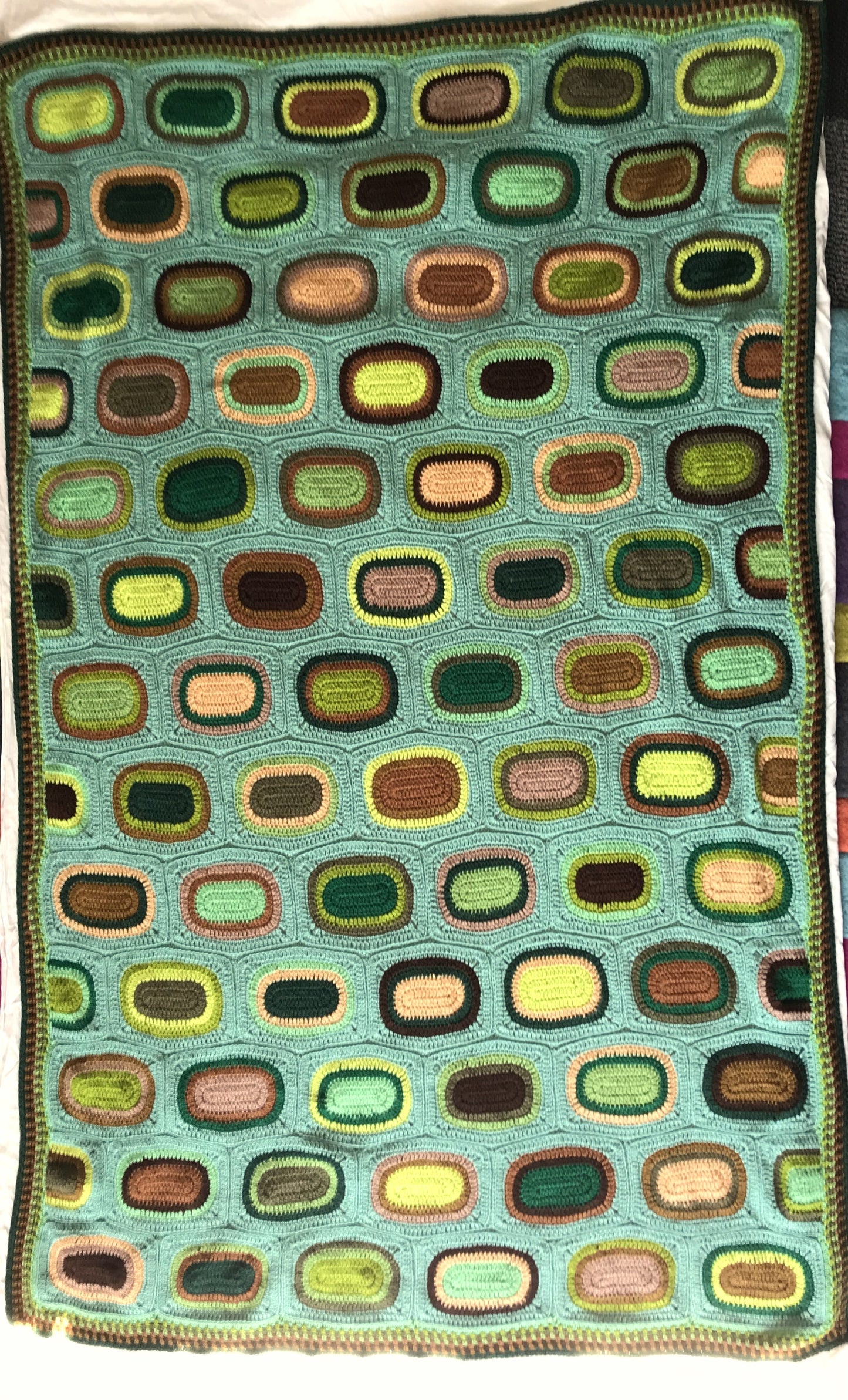 Chocolate Box Blanket Crochet Pattern - Mint Chocolate
