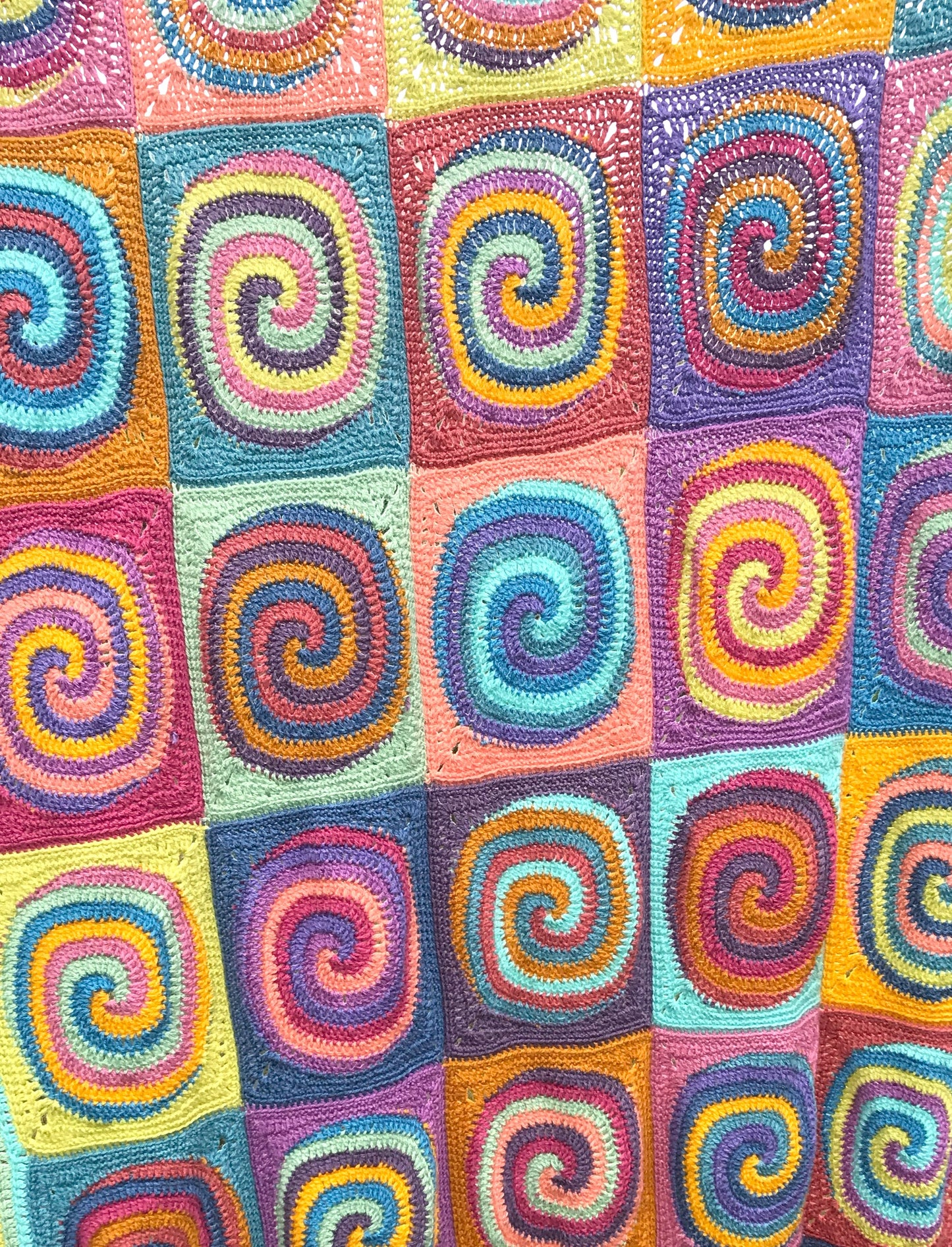 Resting Rainbows Blanket Crochet Pattern - Muted