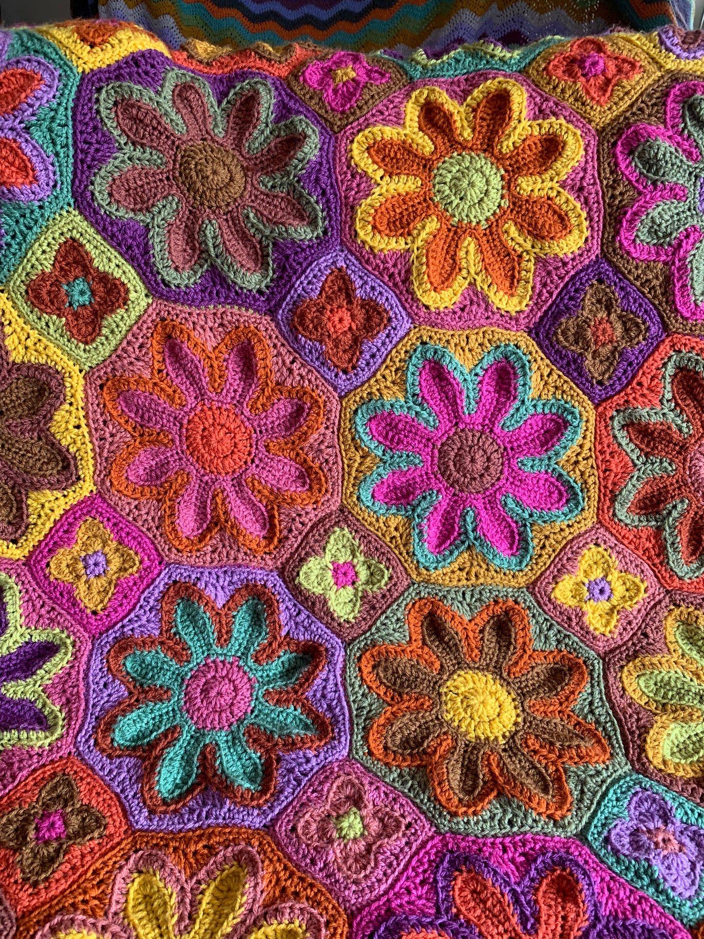Groovy Garden Blanket Crochet Pattern