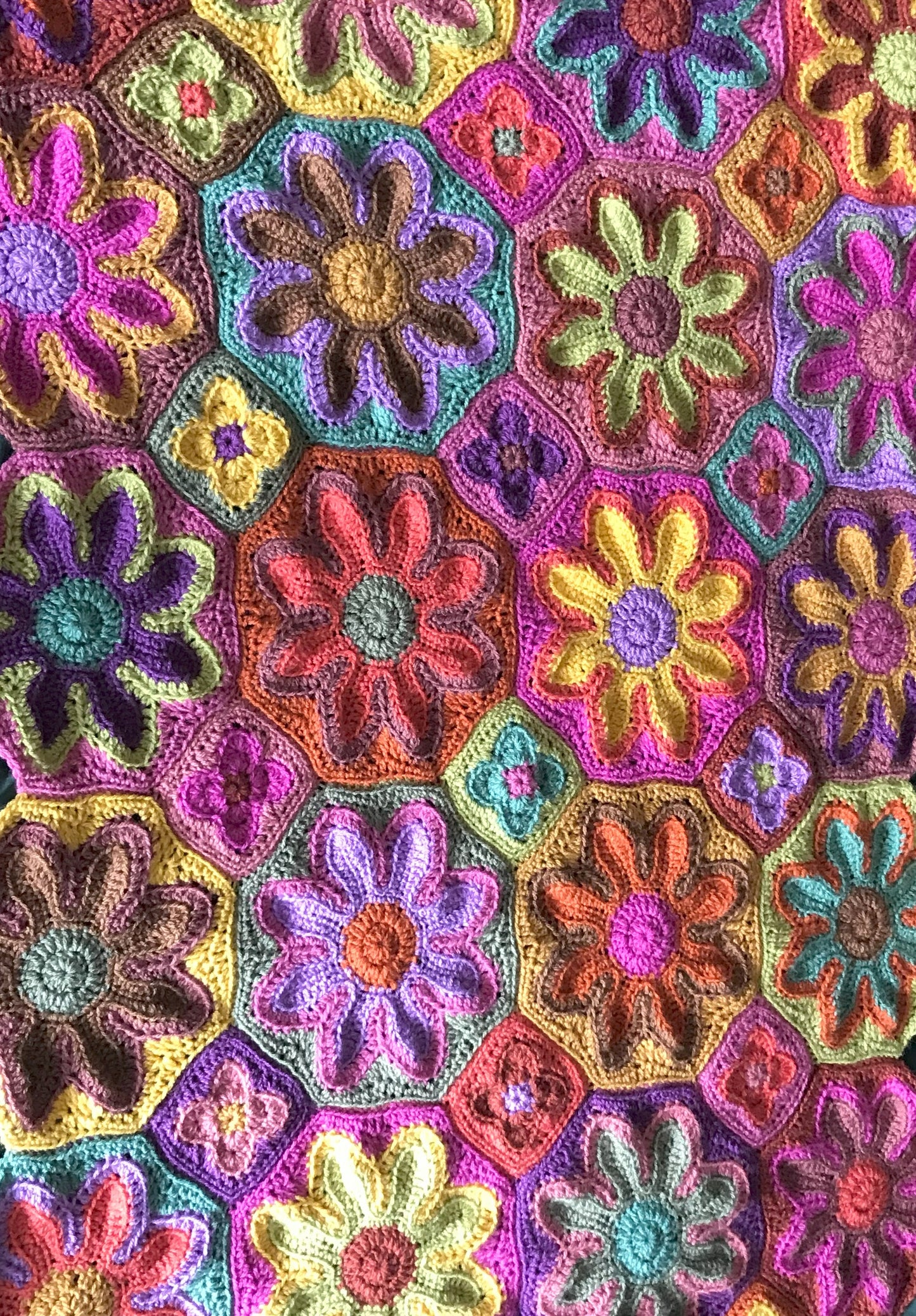 Groovy Garden Blanket Crochet Pattern