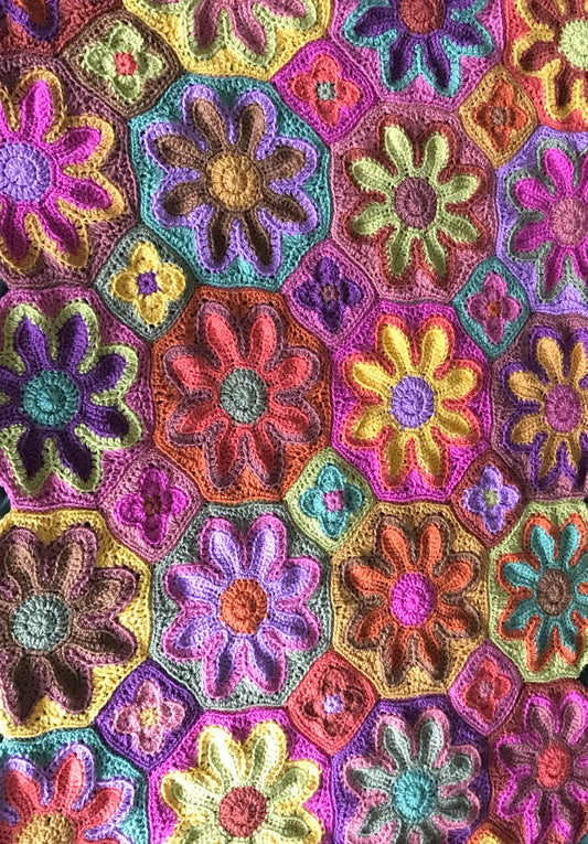 Groovy Garden Blanket Crochet Pattern